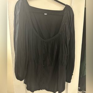 Old Navy Puplum button Down top